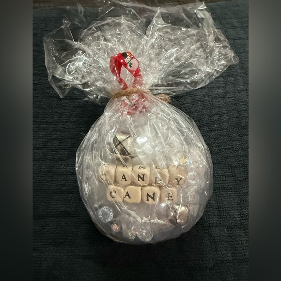 Charming Holiday Candy Cane Ornament with Red Ribbon - Picture 3 of 3